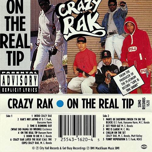 Crazy Rak - On The Real Tip cover