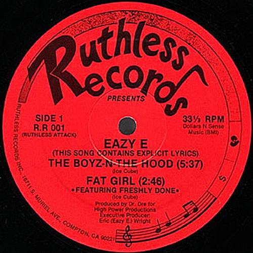 Eazy-E - Boyz-N-The Hood (VLS, 1st Press) cover