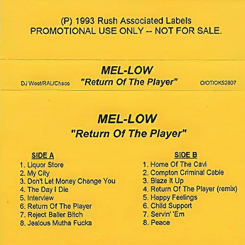 Mel-Low - Return Of The Player cover