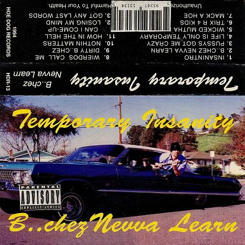 Temporary Insanity - B..chez Nevva Learn cover